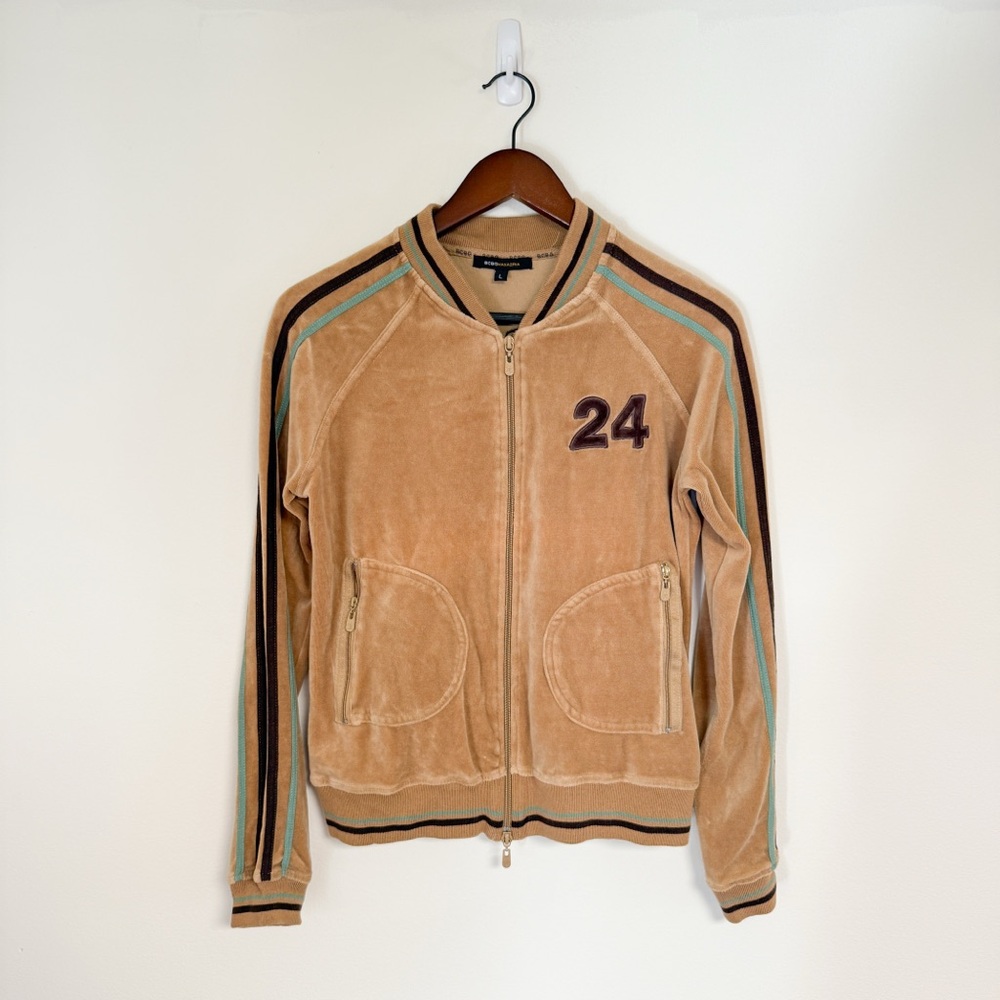 BCBG |” 24” Velour Track Jacket